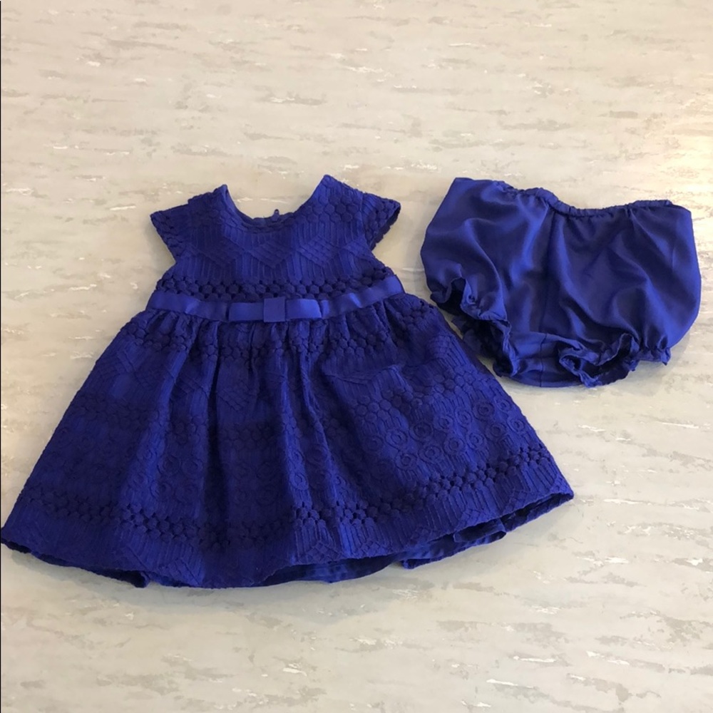 Purple dress with bloomers